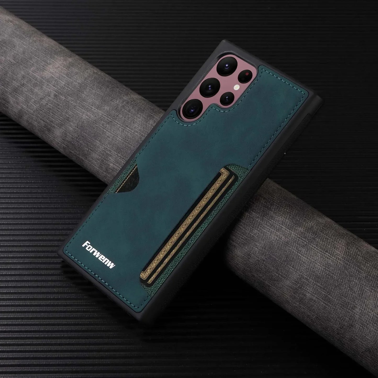 Retro Card Leather Case for Samsung