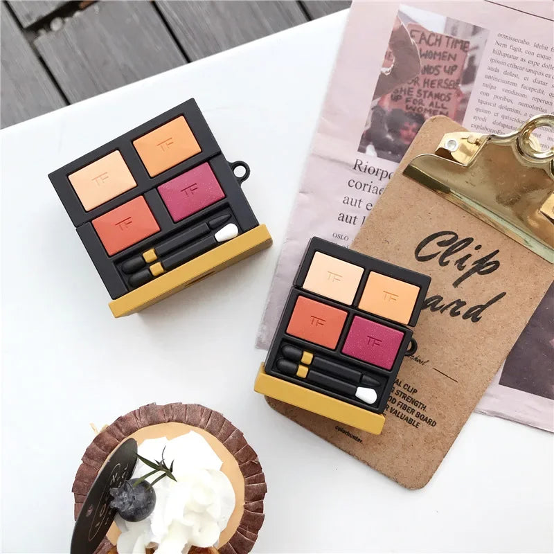 Fashion 3D Eye Shadow Makeup Case for Airpods