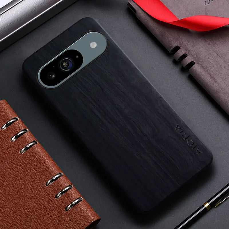Bamboo Wood Pattern Leather Case for Google Pixel