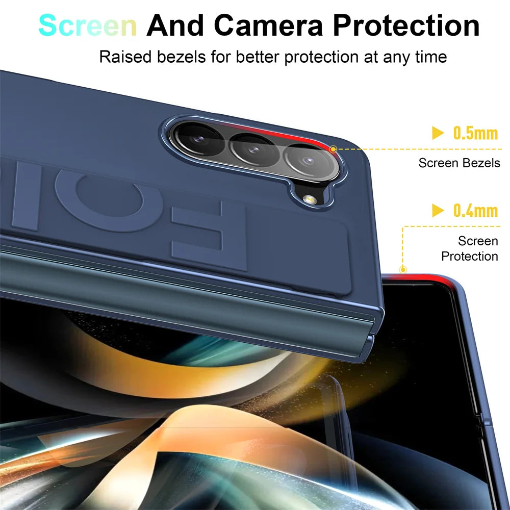 Thin Hard Case with Elastic Wrist Strap for Galaxy Z Fold