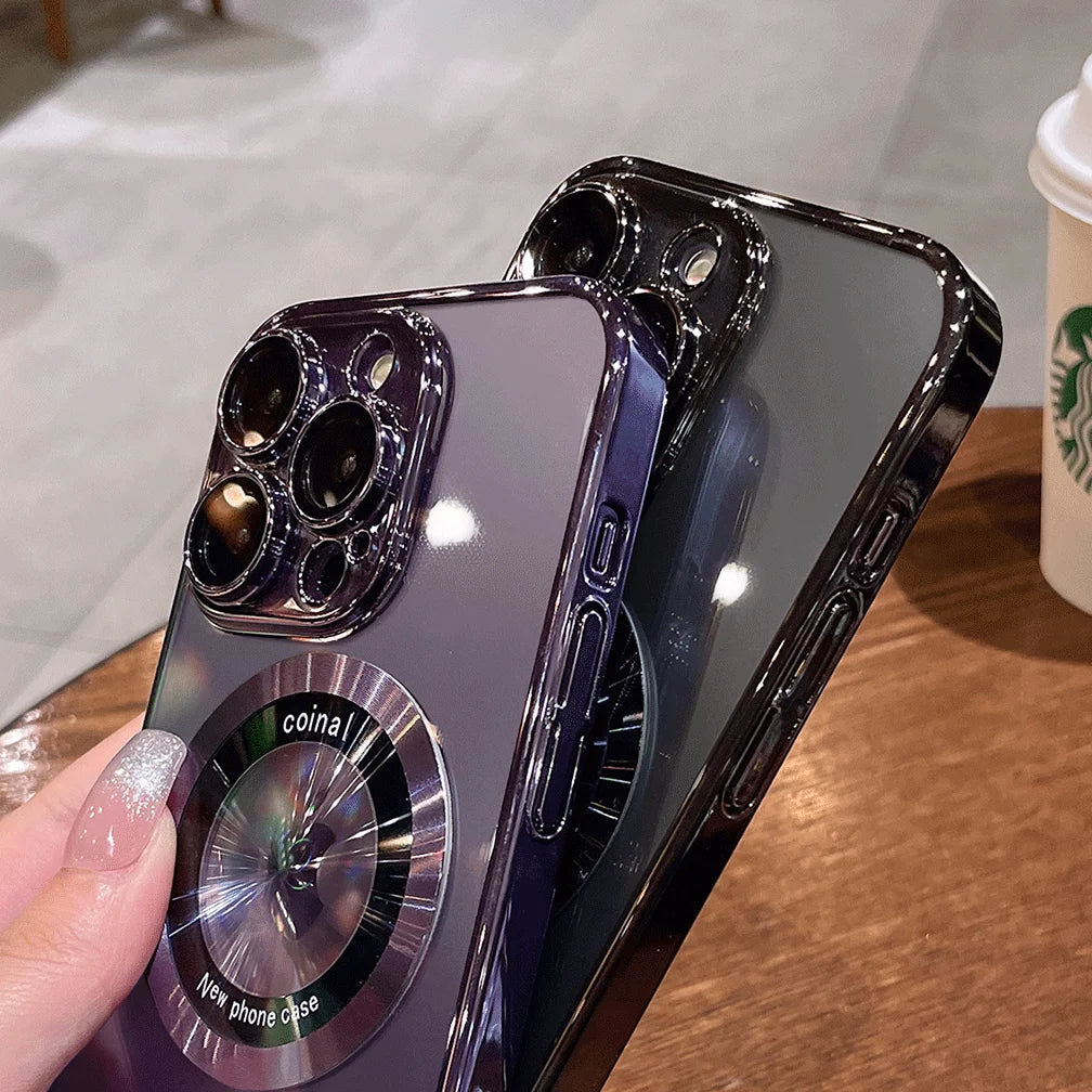 Transparent PC Plating Case for iPhone