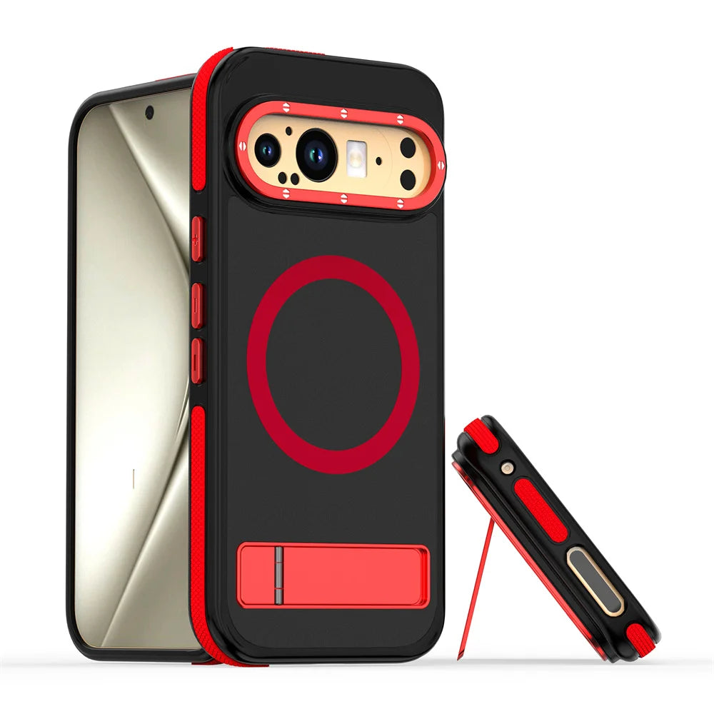 Luxury Folding Stand Magnetic Phone Case For Google Pixel