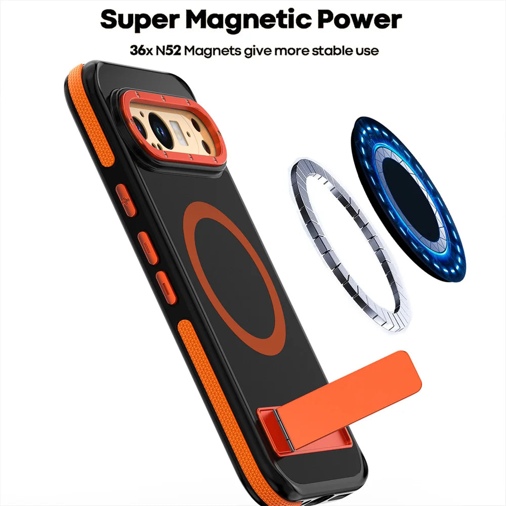 Luxury Folding Stand Magnetic Phone Case For Google Pixel