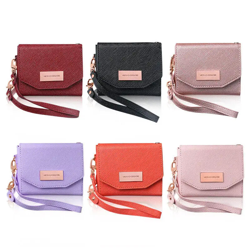 Luxury Leather Wallet Card Holder Case For Samsung