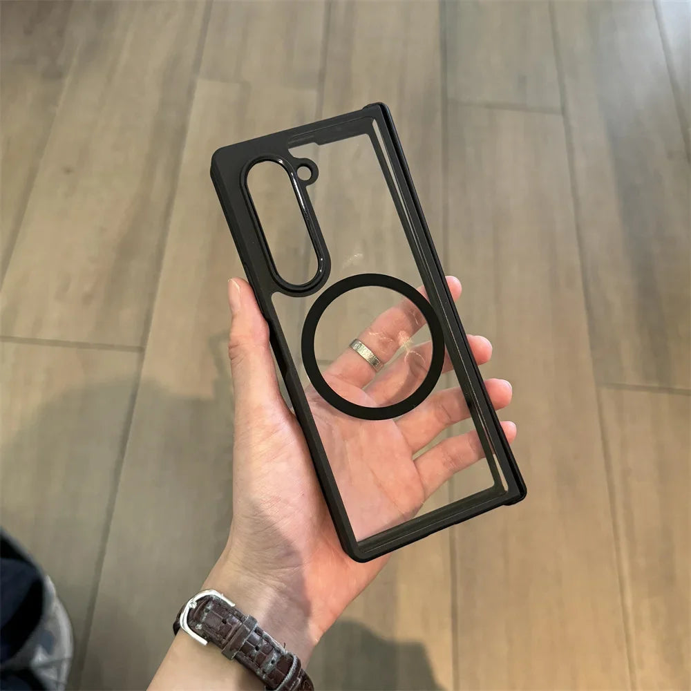 Transparent Magnetic Case for Samsung Galaxy Z Fold