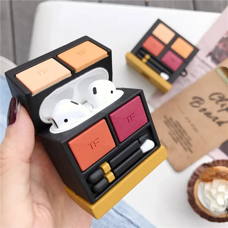 Fashion 3D Eye Shadow Makeup Case for Airpods