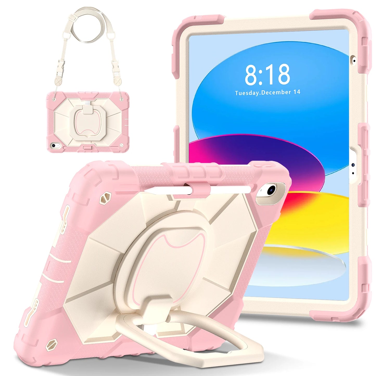 Protective Tablet Case for iPad with Satchel Stand