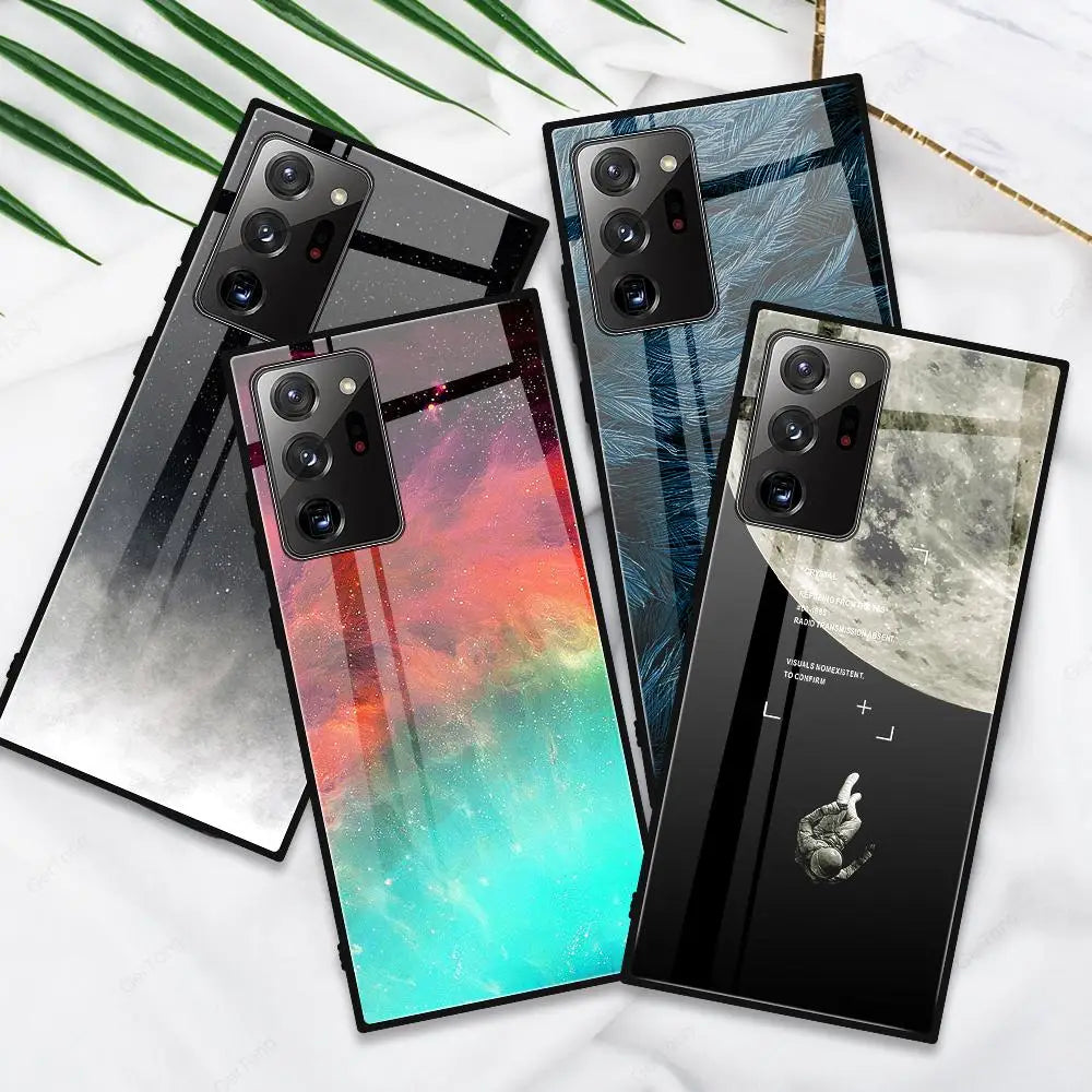 Starry Sky Glass Phone Case For Samsung