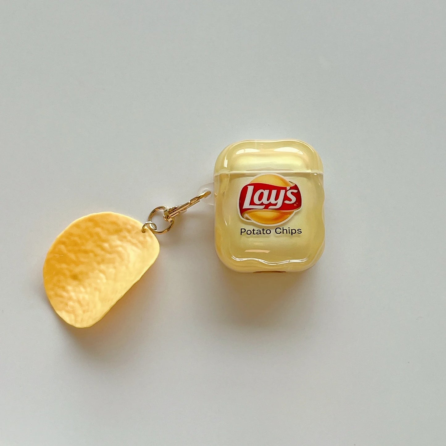 Cute Yellow Potato Chips Creative Case for Airpods