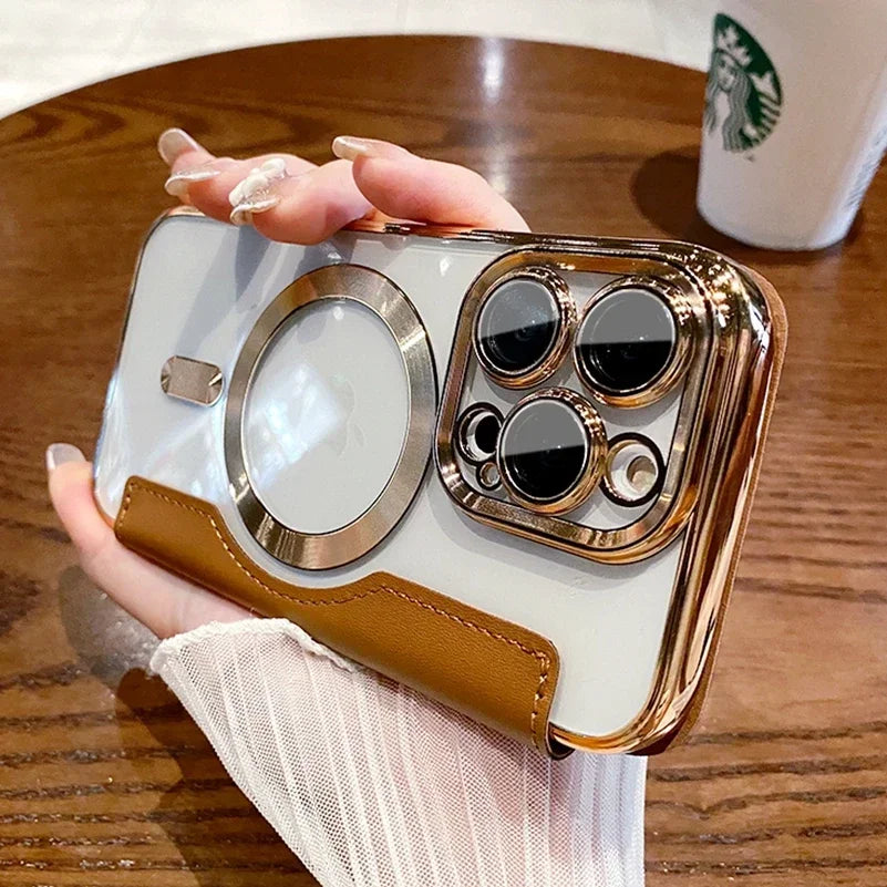 Flip Leather Magnetic Case for iPhone