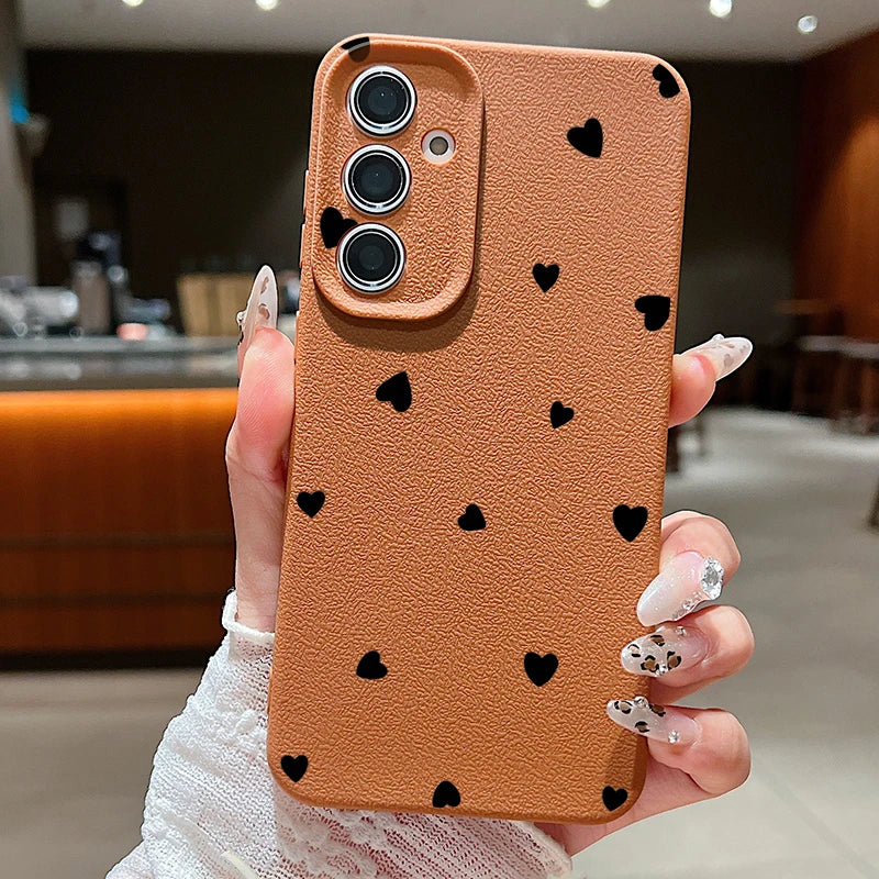 Black Love Hearts Case For Samsung