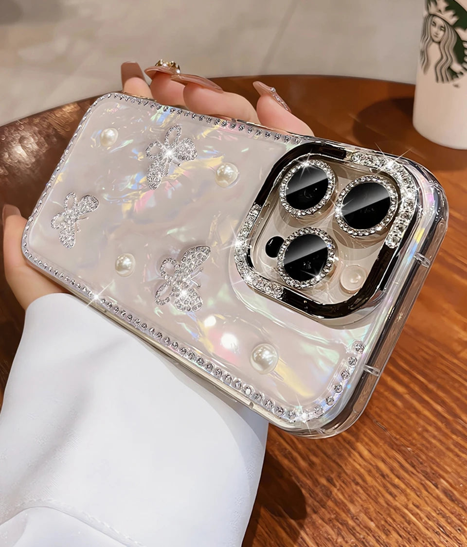 Luxury Bling Glitter Silicone Phone Case For iPhone