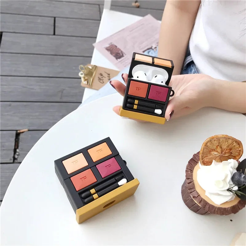 Fashion 3D Eye Shadow Makeup Case for Airpods