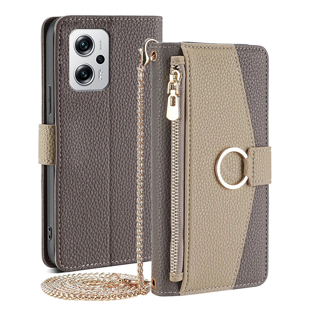 Zipper Crossbody Case For iPhone