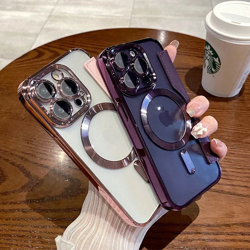 Flip Leather Magnetic Case for iPhone