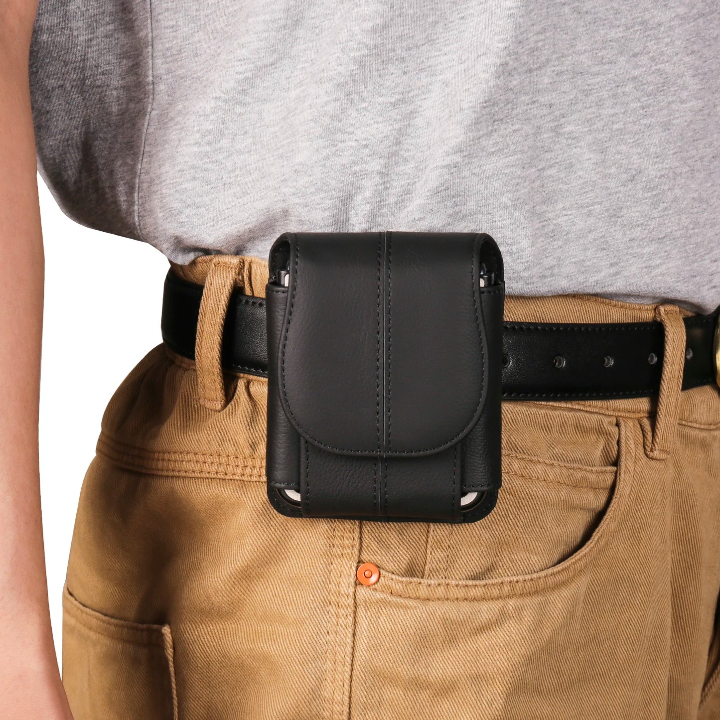 Leather Belt Clip Case For Samsung Galaxy Z Flip
