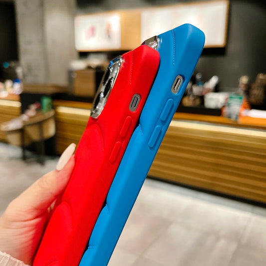 Liquid Silicone Puffer Down Jacket Soft Case For iPhone