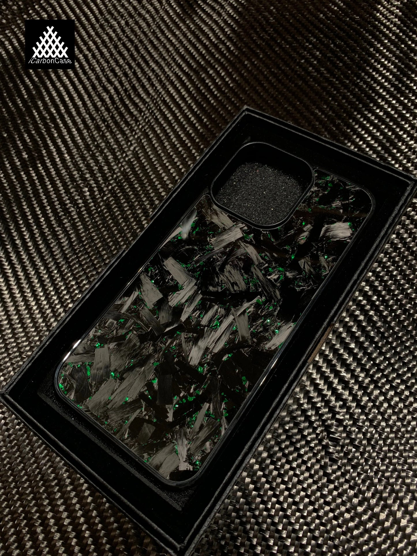 Magnetic Real Forged Carbon + TPU Case for iPhone