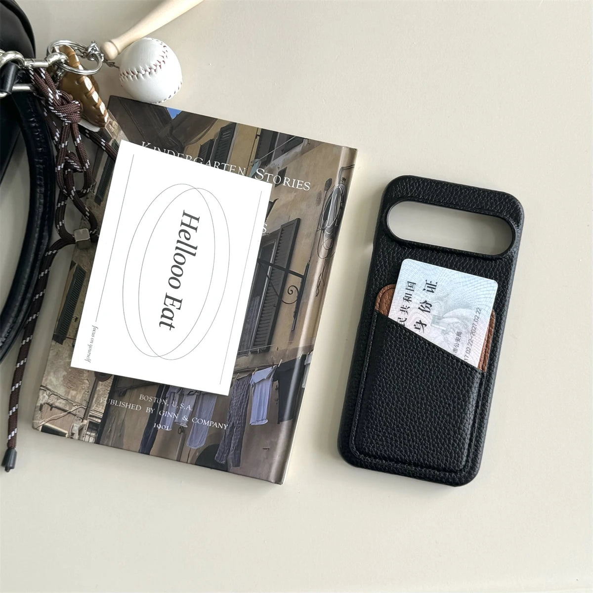 PU Leather Card Holder Pocket Slot Case for Google Pixel