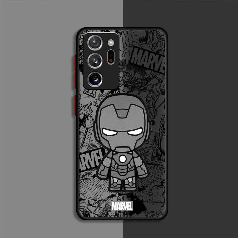 Matte Marvel Print Phone Case for Galaxy