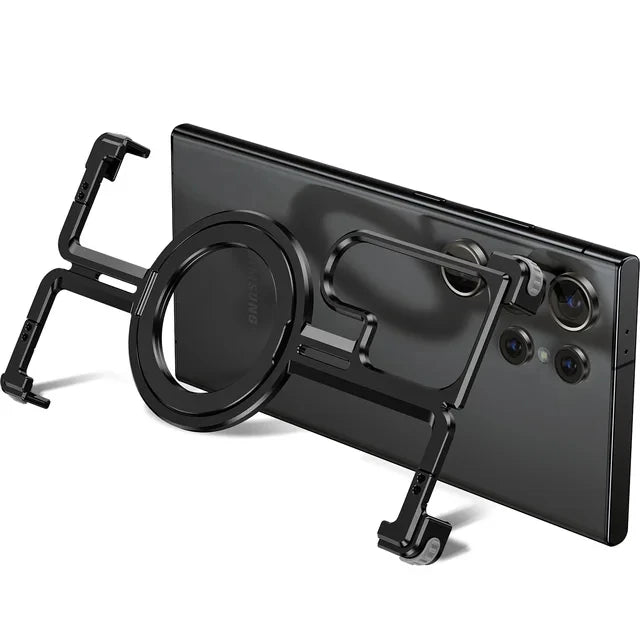 Metal Bumper With Finger Ring Holder Phone Case for Samsung