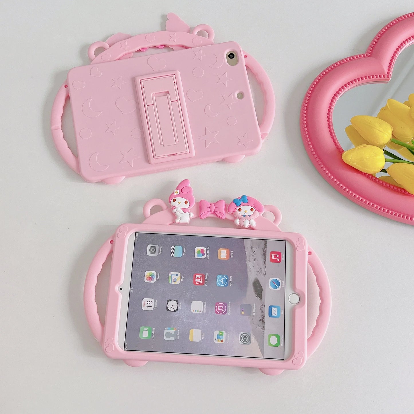 Kids Cartoon Silicon Stand Cover for IPad