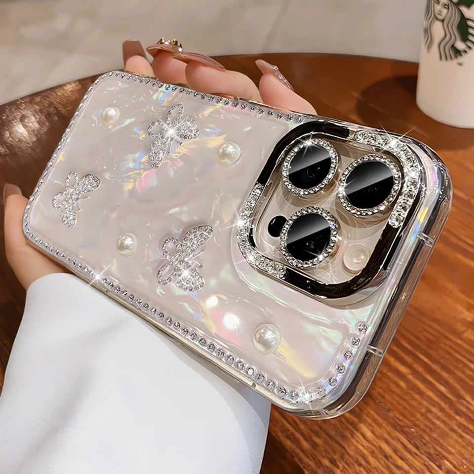 Luxury Bling Glitter Silicone Phone Case For iPhone