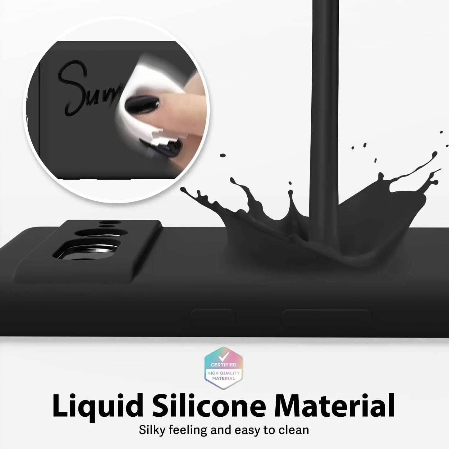 Square Silicon Phone Case For Google Pixel