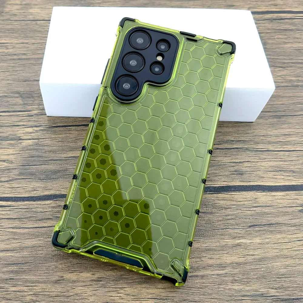 Transparent Honeycomb Texture Case for Samsung