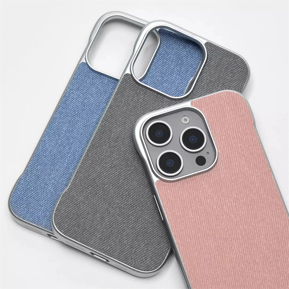 Ultra Thin Cloth Texture Slim Case For iPhone