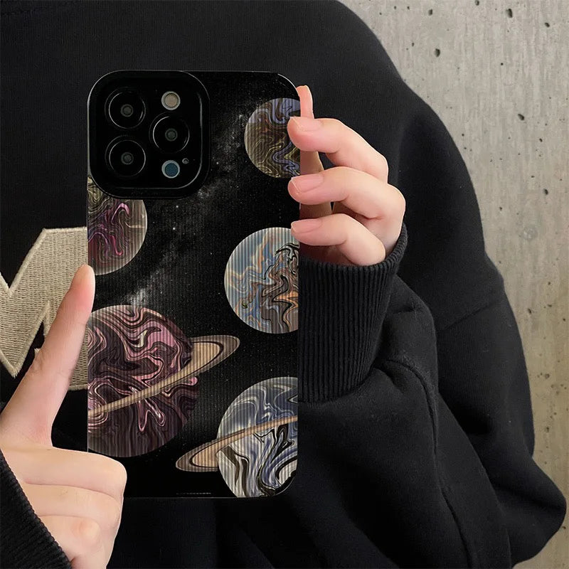 Beautiful Planet Stars Shockproof iPhone Case