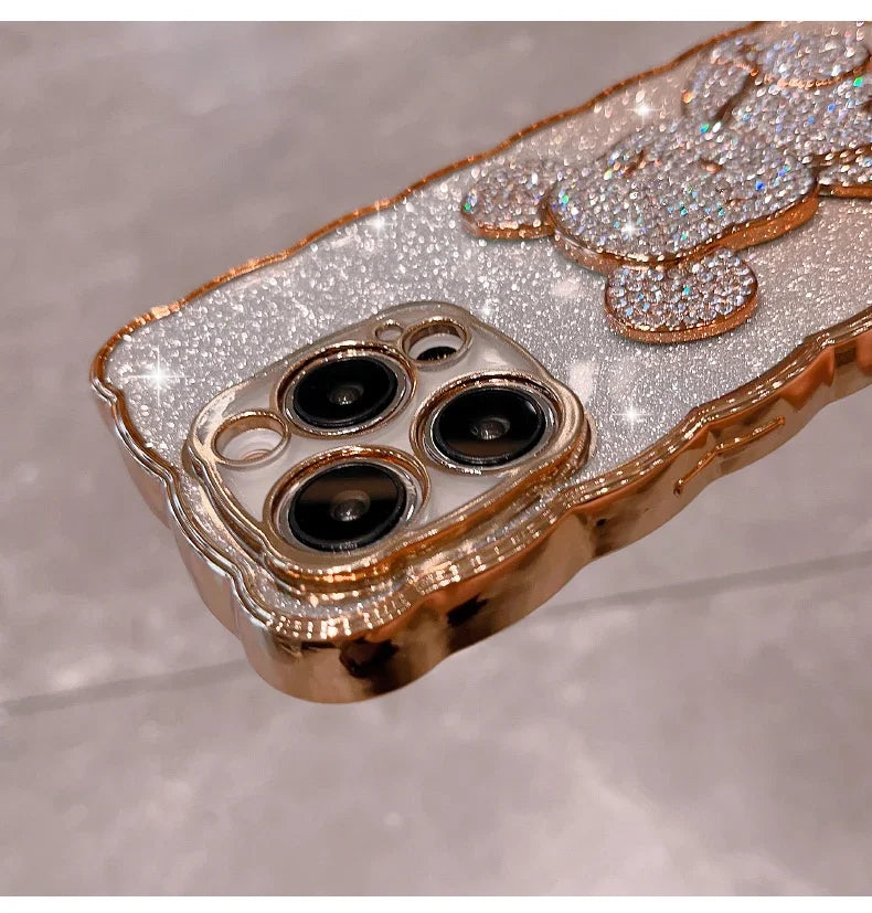 Sparkling Diamond Cute Bear Suitable for iPhone
