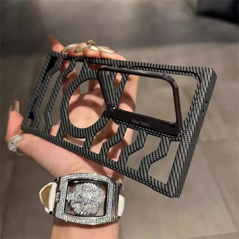 Frameless Carbon Fiber Magnetic Phone Case For Samsung