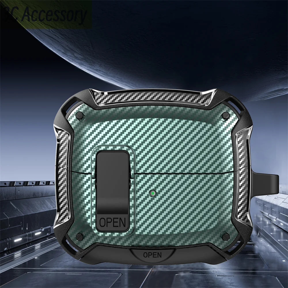 Secure Lock Clip Case for Samsung Buds with Cleaning kit