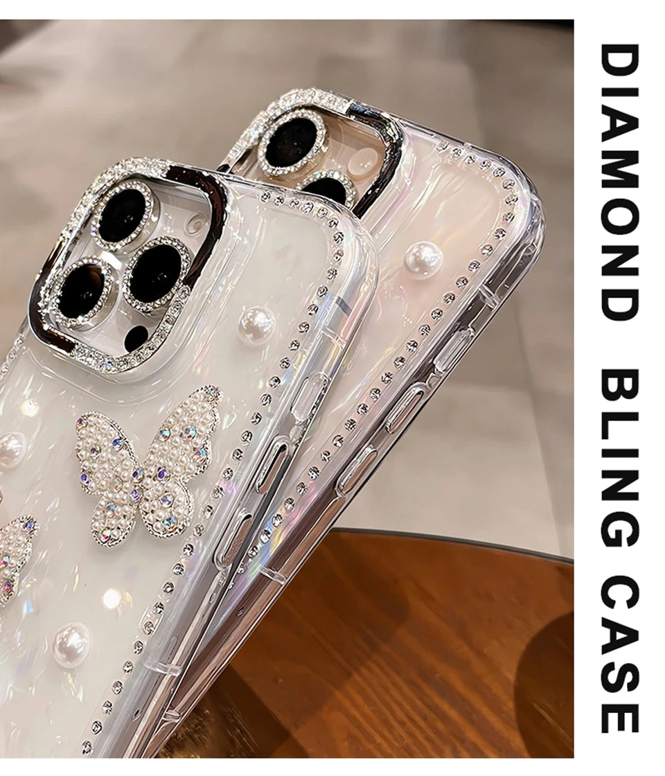 Luxury Bling Glitter Silicone Phone Case For iPhone