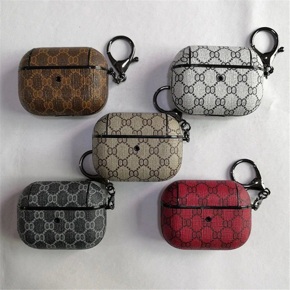 Luxury Case for Airpods with Keychain