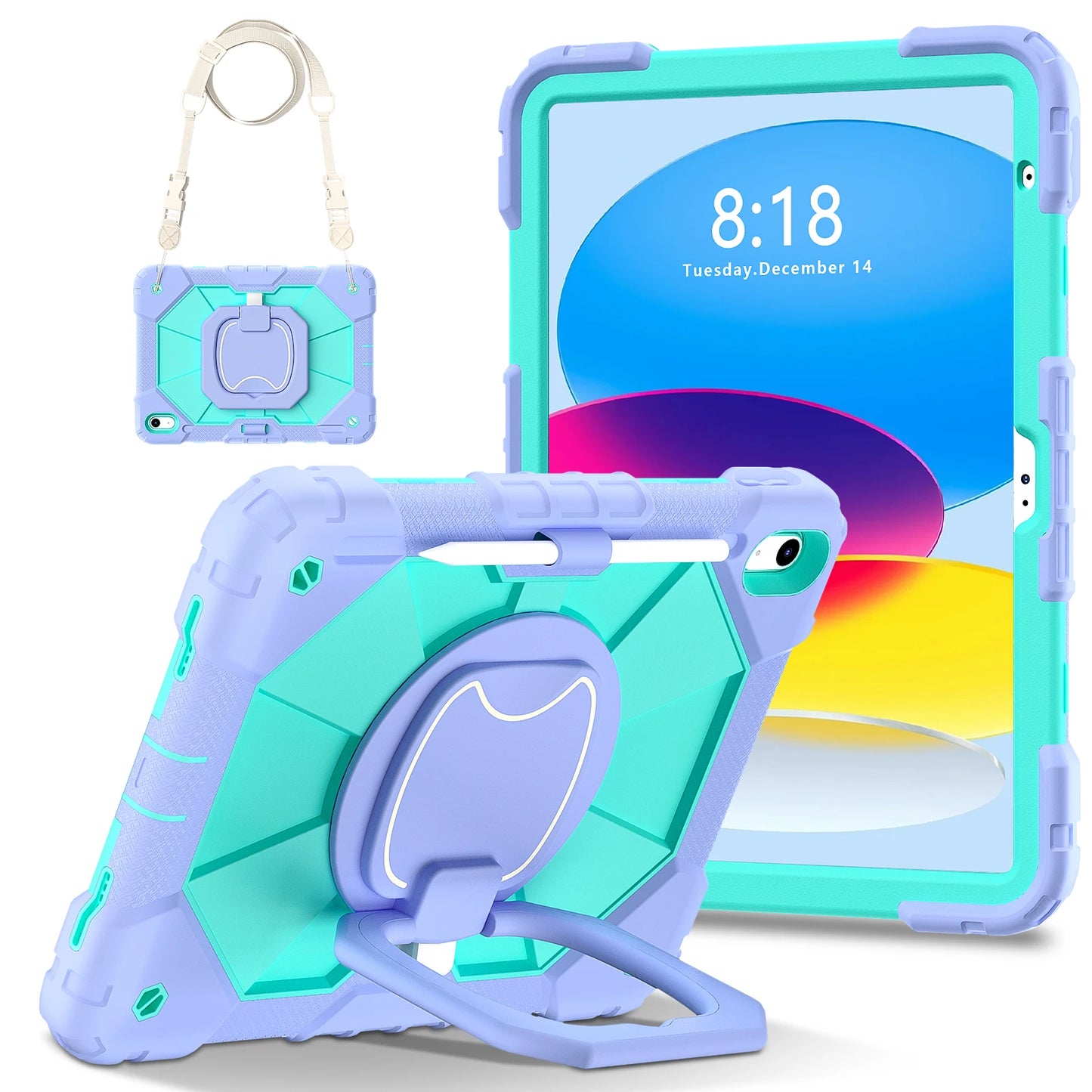 Protective Tablet Case for iPad with Satchel Stand