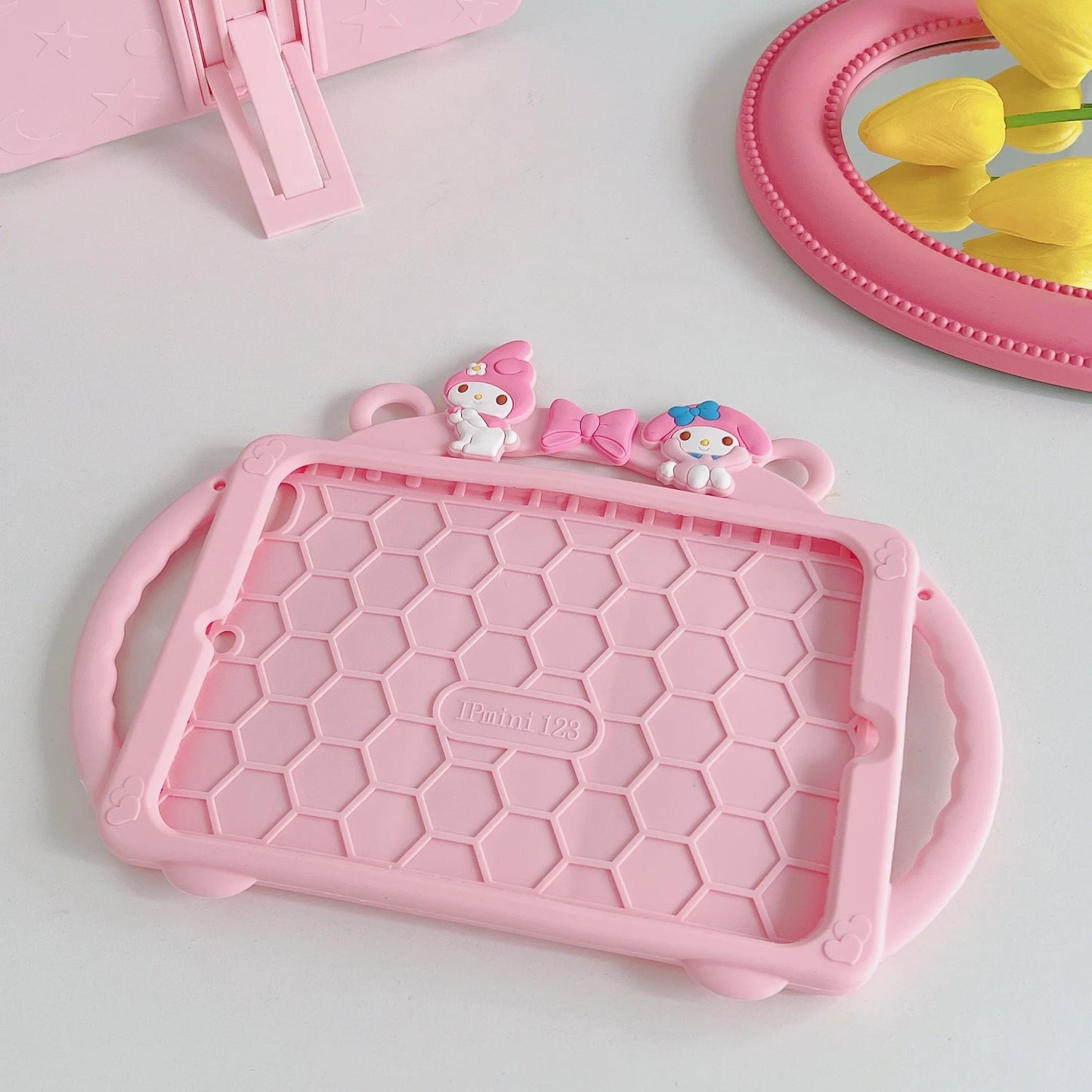 Kids Cartoon Silicon Stand Cover for IPad