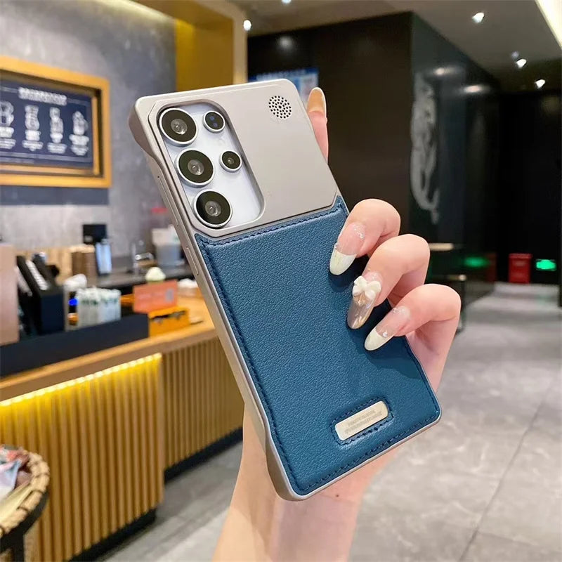 Leather Magsafe Borderless Aroma Cover For Samsung