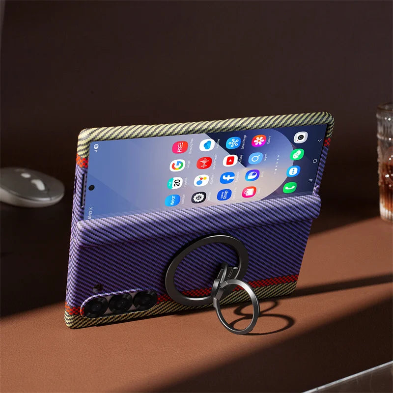 Carbon Fiber Protective Case For Samsung Galaxy Z Fold