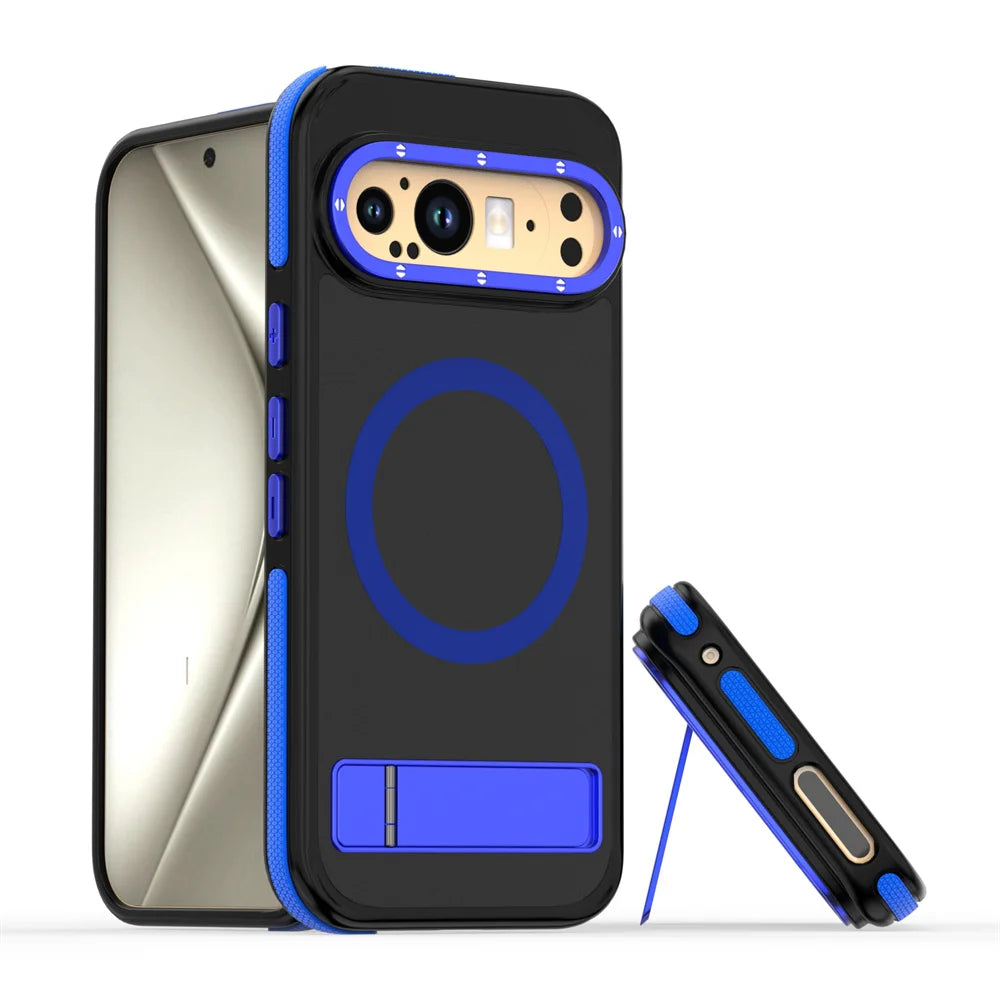 Luxury Folding Stand Magnetic Phone Case For Google Pixel