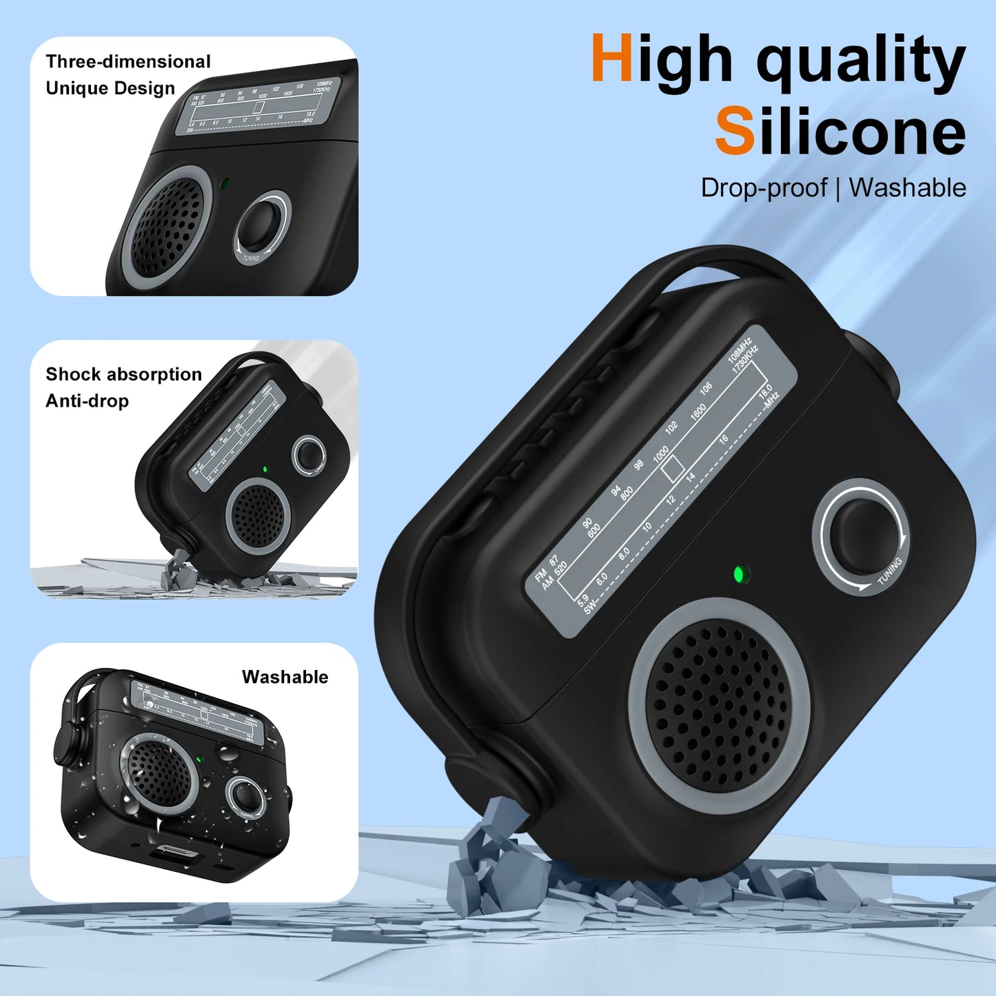 Cute Radio Shockproof Earbuds Case for Airpods