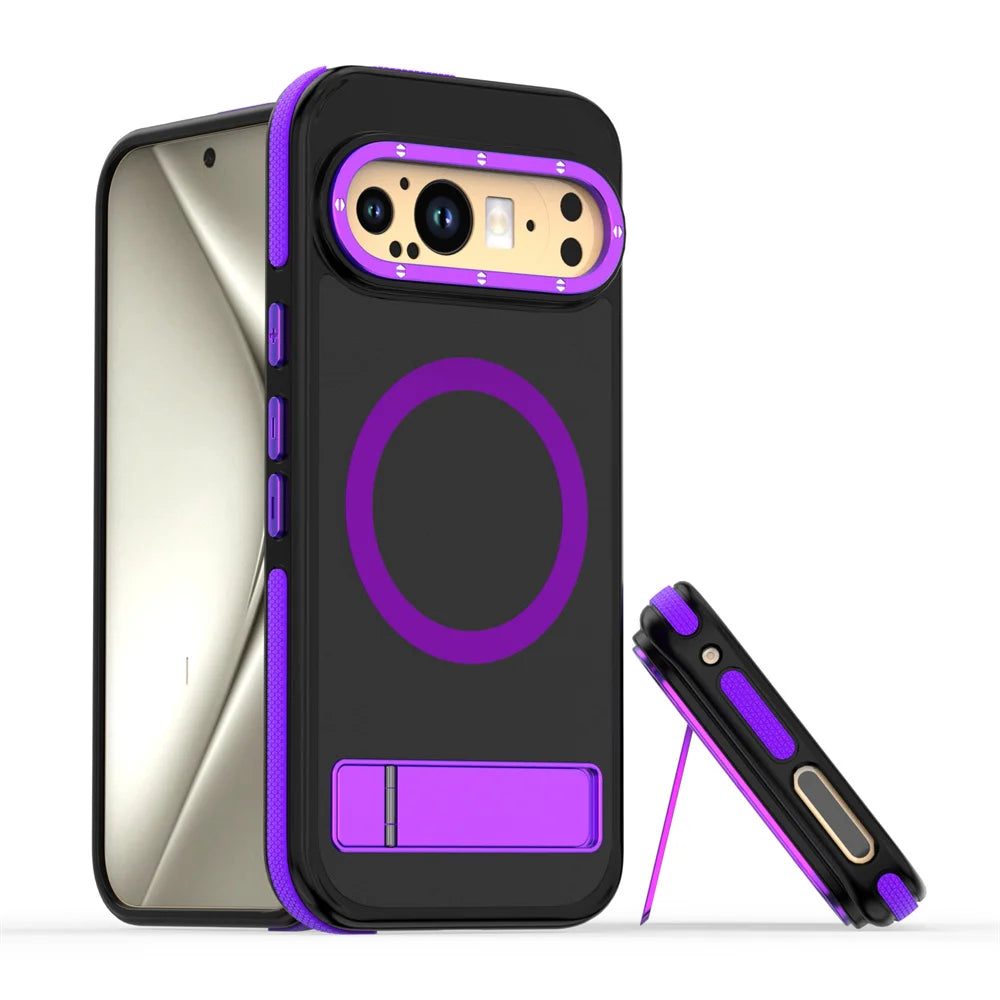 Luxury Folding Stand Magnetic Phone Case For Google Pixel