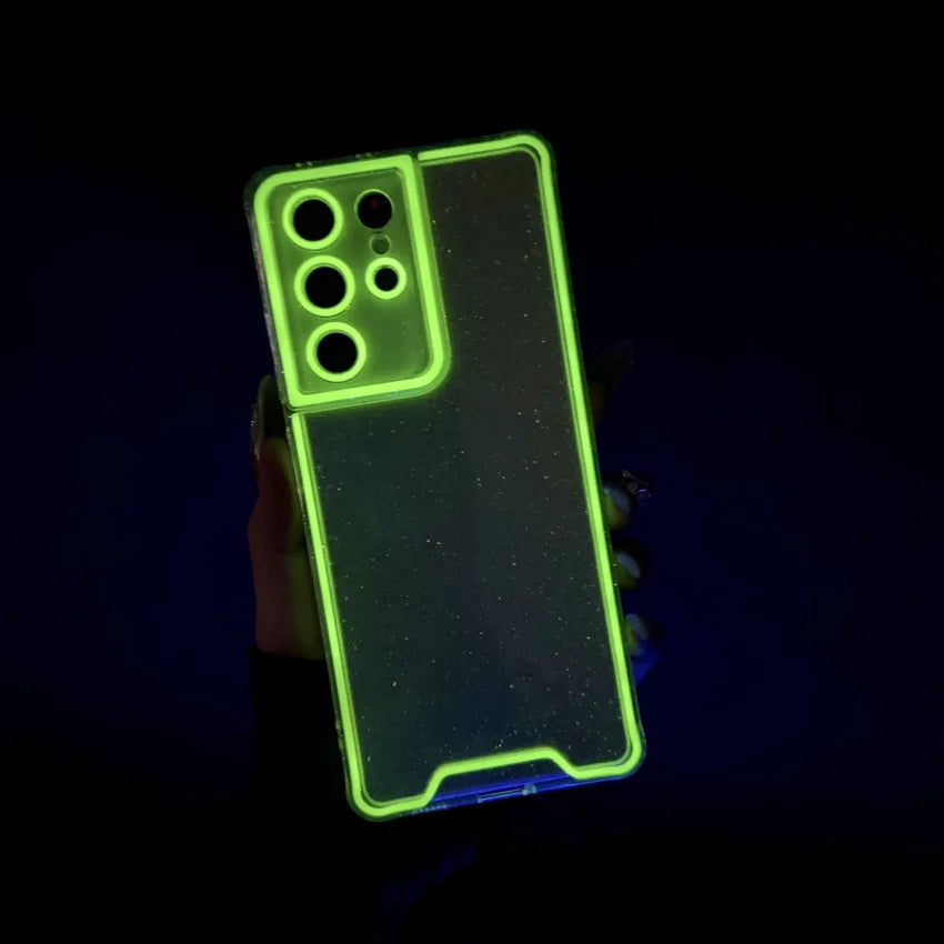 Luminous Neon Transparent Soft Case For Samsung