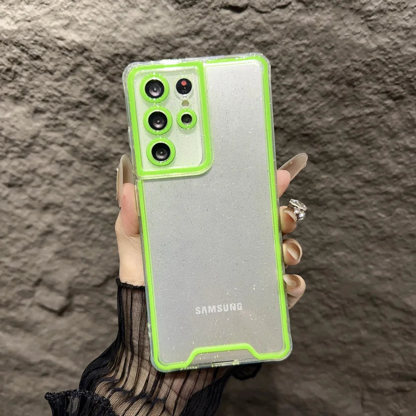Luminous Neon Transparent Soft Case For Samsung
