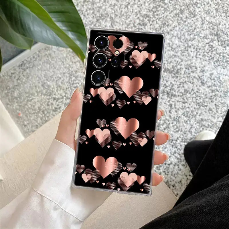 Glitter Pattern Phone Case For Samsung