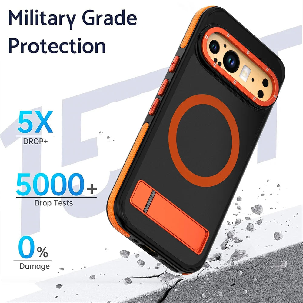 Luxury Folding Stand Magnetic Phone Case For Google Pixel