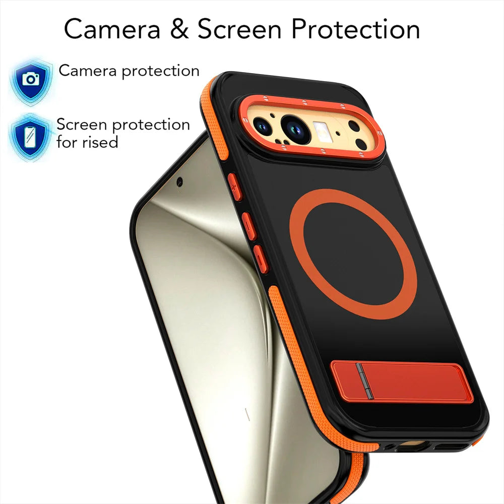 Luxury Folding Stand Magnetic Phone Case For Google Pixel