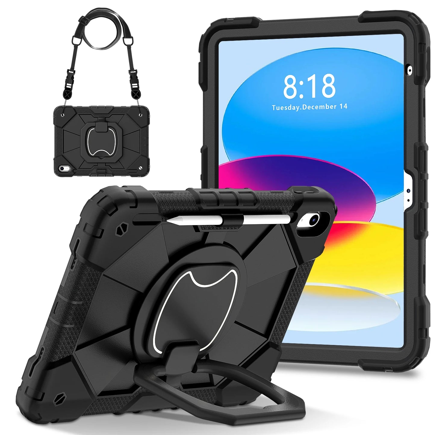 Protective Tablet Case for iPad with Satchel Stand