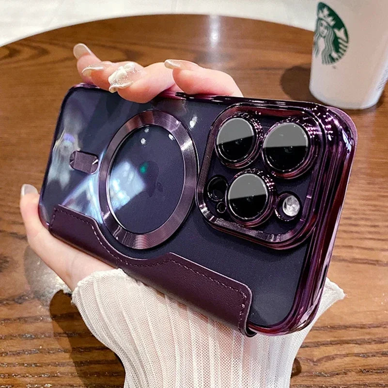 Flip Leather Magnetic Case for iPhone